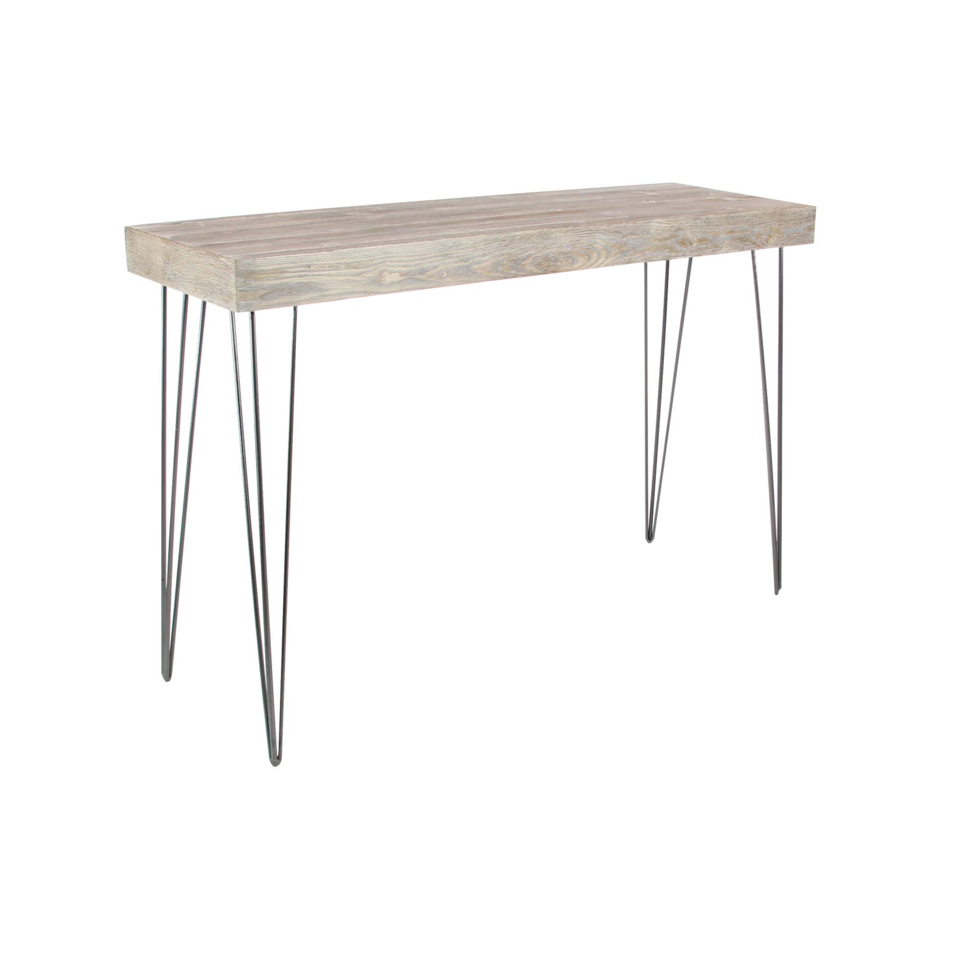 47" Brown Modern Wood Console Table